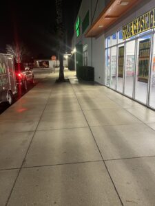 commercial sidewalk